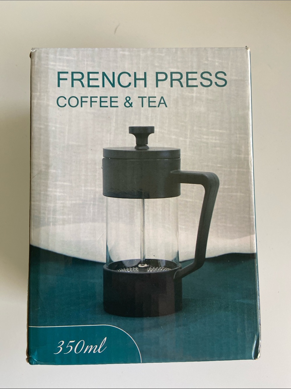 Modern Black French Press Coffee & Tea Brewer - 350ml
